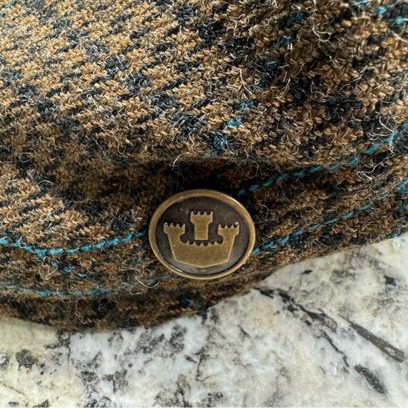 Men’s XLarge Fitted Goorin Brothers Plaid Acrylic Wool Blend Flat Cap Driver Hat - Picture 10 of 10